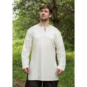 Medieval tunic Gunther, long sleeve, natural
