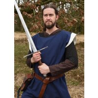 Medieval tunic Eckhart, blue/natural
