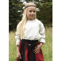 Children medieval long sleeve blouse Helena, natural