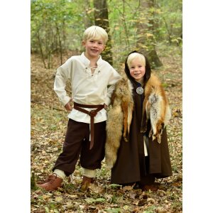 Children medieval cape Paul, brown