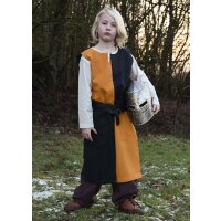 Medieval childrens tunic Lucas for children, Mi-Parti, yellow / black