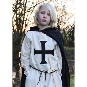 Childrens tabard Alexander, Teutonic Knights, natural / black