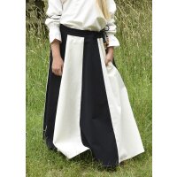 Childrens medieval skirt Lucia, wide flared, black / nature