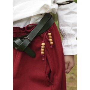 Children medieval skirt Lucia, wide flared, red