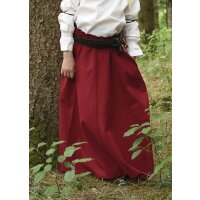 Children medieval skirt Lucia, wide flared, red