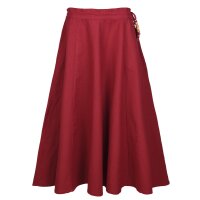 Children medieval skirt Lucia, wide flared, red