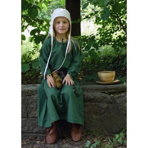 Children medieval dress, petticoat Ana, green