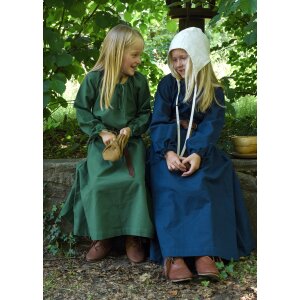 Children medieval dress, petticoat Ana, green