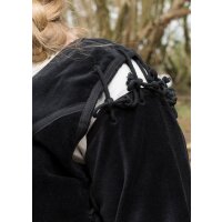 Medieval bodice jacket Griselda made of velvet, black