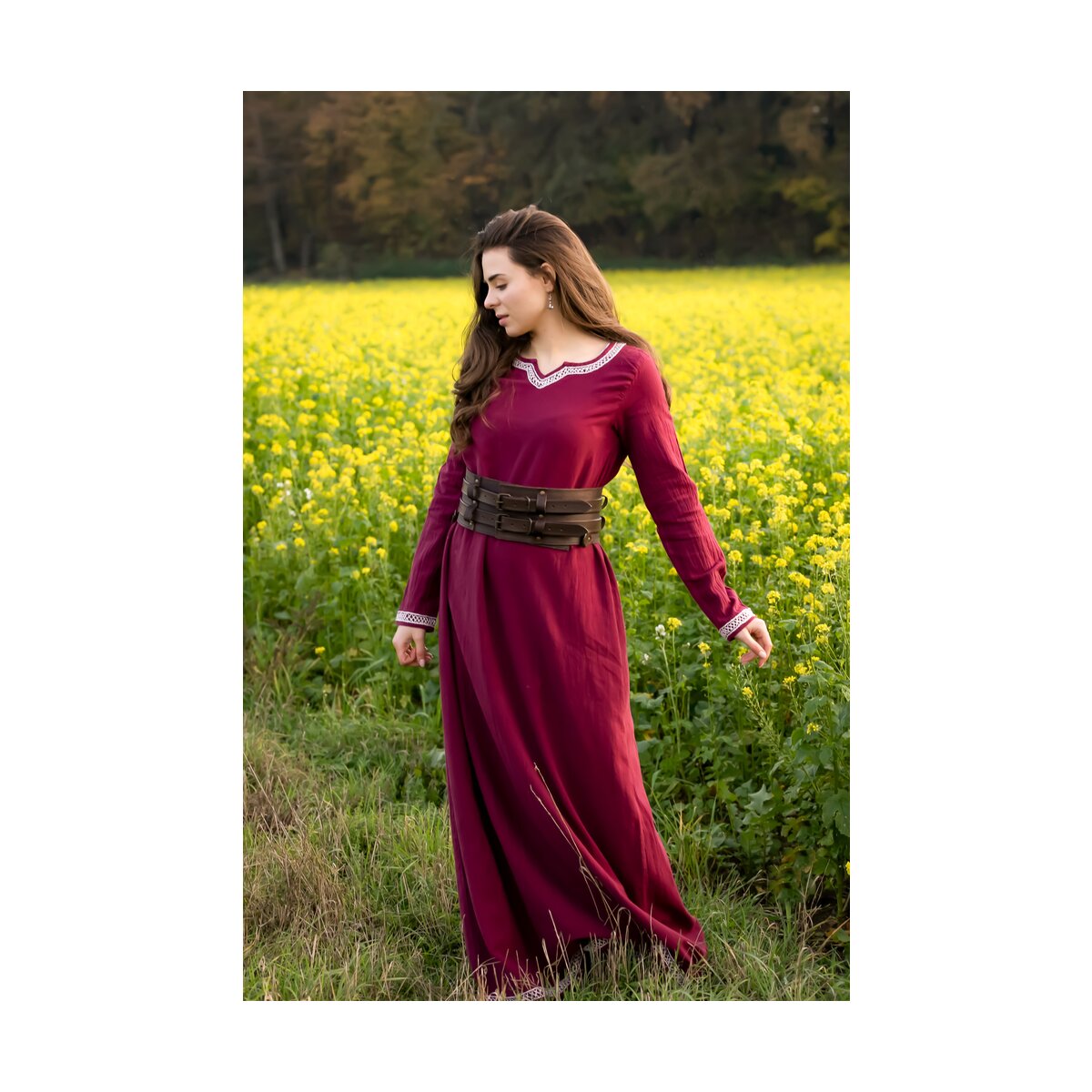 Viking dress "Brigida" red