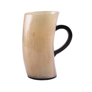 Horn drinking mug / beer mug