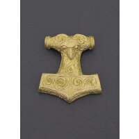 Pendant brass Thorshammer, small