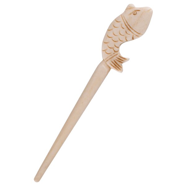 Hairpin / robe pin, bone, fish motif