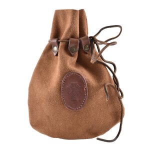Larp leather bag with Celtic cross