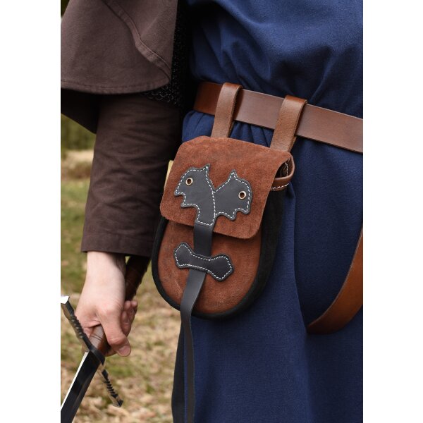 Market medieval nappa leather belt bag