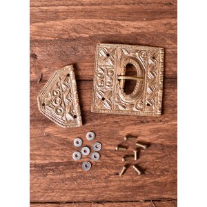 Roman belt buckle set for cingulum with end fittings and...