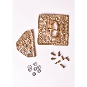 Roman belt buckle set for cingulum with end fittings and...