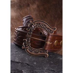 Celtic leather belt, 170 cm