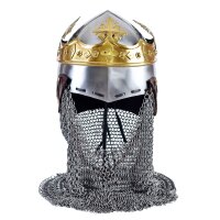 Helmet with crown and brunette, Robert Bruce, 1.6 mm steel