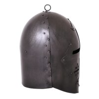 Large pot helmet William de Staunton, 1.6 mm steel