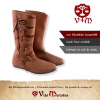 Viking boot Jorvik brown with rubber sole