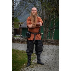 Viking rush trousers linen "Wodan" black