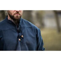 Medieval shirt with lacing "Ansbert" blue