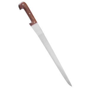 Simple sax knife with leather sheath