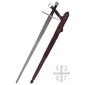 Knights Templar sword (Militaris Templi), show fighting...