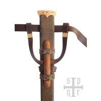 Viking sword Ballinderry with bronze hilt, Ulfberth, SK-B, incl. sheath