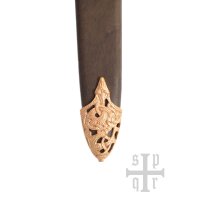 Viking sword Ballinderry with bronze hilt, Ulfberth, SK-B, incl. sheath