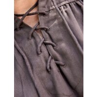 Medieval shirt brown, short sleeve