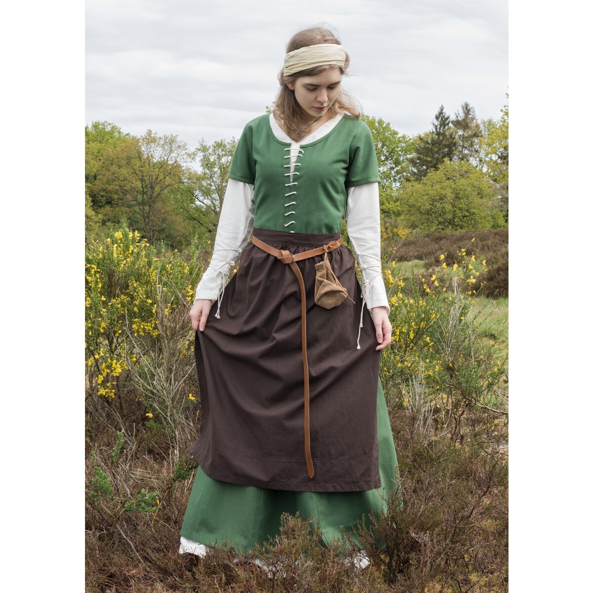 Medieval apron, brown