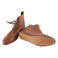 Viking shoes dark brown with leather sole "Jorvik"