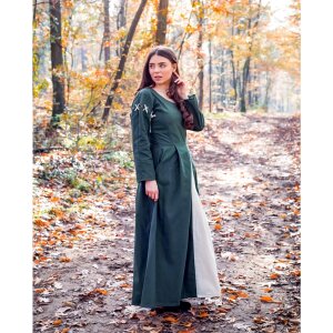 Medieval dress green/nature "Larina"