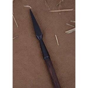 Crossbow bolt with forged Bodkin tip, without springs