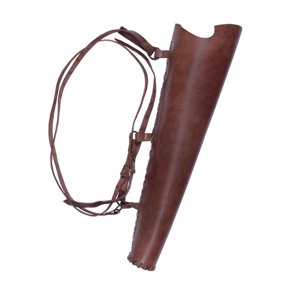 Leather quiver, brown