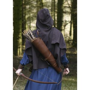 Leather quiver, brown