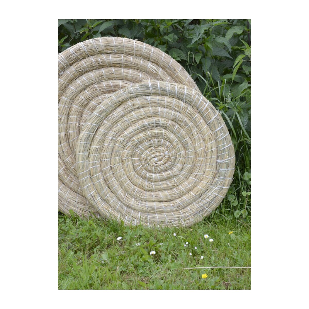 Traditional straw disc, round, 65 cm diameter