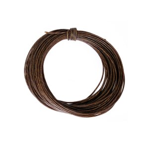 Leather string, 2.5 mm diameter, sold by the meter