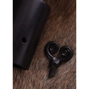 Corner connector for tent poles iron with two screws and tip