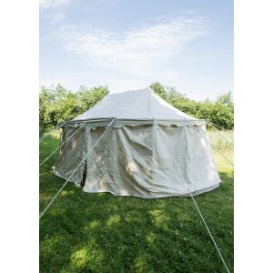 Knight tent Burgundy, 4 x 6 m, 425 gsm, natural color