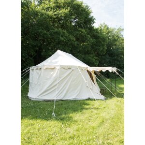 Knight tent Burgundy, 5 x 8 m, 425 gsm, natural color