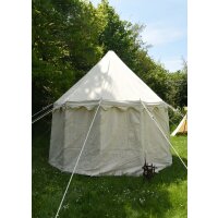 Round medieval tent, 4 m diameter, 425 gsm