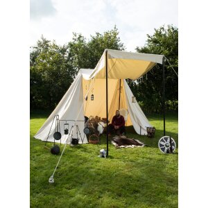 Saxon trader tent, 4 x 6 m, 425 gsm, natural color