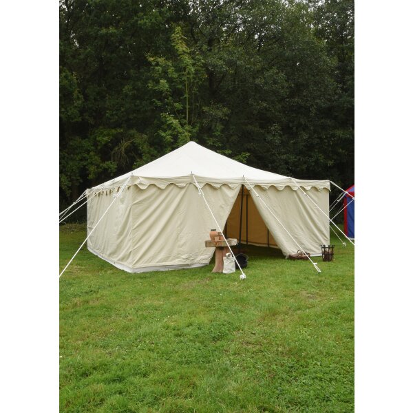 Knight tent Herold, 5 x 5 m, 425 gsm, natural color