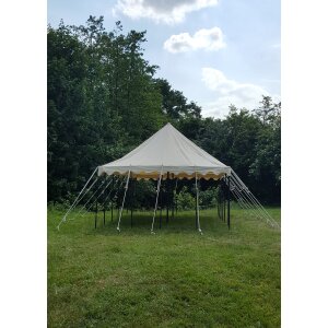 Knight tent Markward, 5 x 8 m, 425 gsm, natural