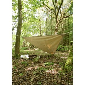 Triangle storage tarpaulin / sun sail with loops, 250g/m²,, natural color