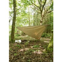 Triangle storage tarpaulin / sun sail with loops, 250g/m²,, natural color