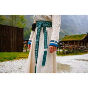 Viking belt blue cotton, "Elina"